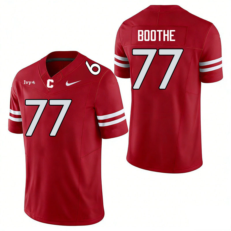 Cornell Big Red #77 Kevin Boothe College Football Jerseys,Uniforms Stitched-Red